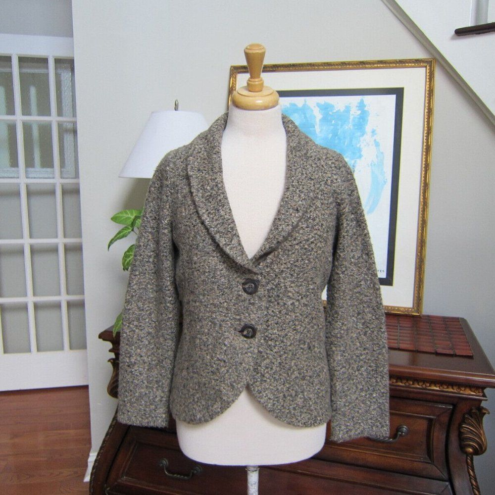 Cabi Textured Marble knit cardigan sweater jacket style #340 size M